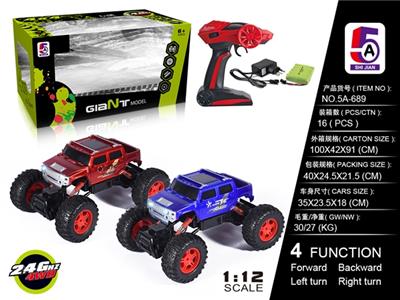 1：12悍马皮卡2.4G仿真攀爬车（包电） - OBL738409