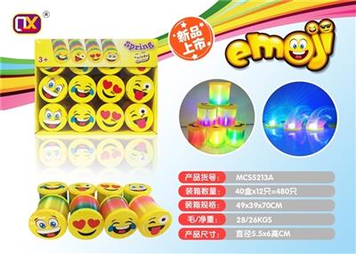 Smiling face light rainbow circle - OBL738684