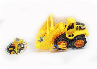 惯性工程车（人+路标+树） - OBL739307