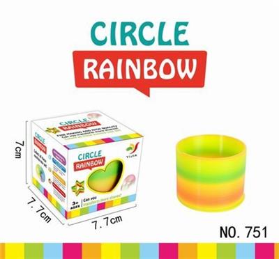 7.5 spring rainbow colored circles - OBL739362