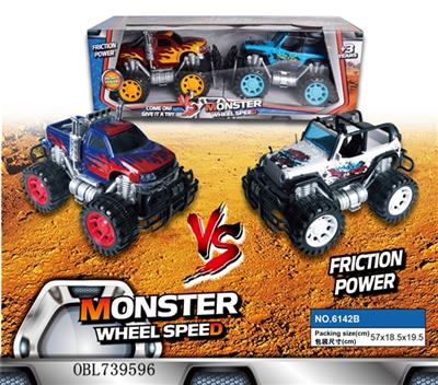 惯性 2只装移印吉普 火龙皮卡越野车  - OBL739596