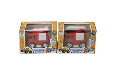 惯性消防车带动作带灯光音乐 两款混装 - OBL740011