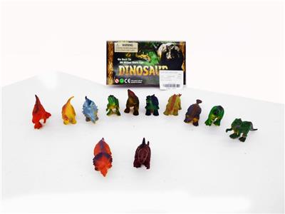 12 solid/PVC dinosaurs - OBL740401