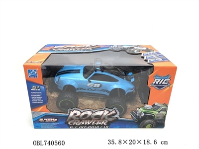 1: 18 stone retro refitted large wheel remote control car (without electricity) - OBL740560