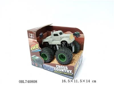 四驱动爆裂惯性旋转拖头越野车 - OBL740808