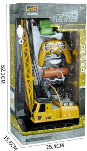 12 channel remote control flash sound track engineering vehicle - OBL741006