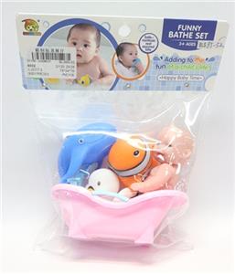 Lining plastic animals with bath - OBL741105