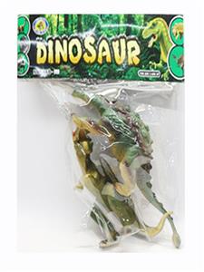 Three conventional lining plastic dinosaurs - OBL741111