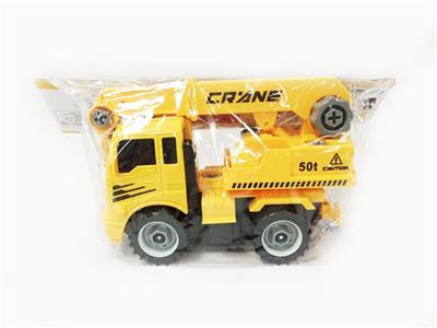DIY disassembling crane inertia simulation truck (three color, orange) - OBL741355