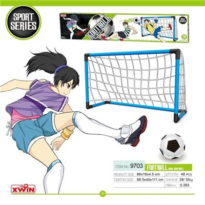 In the football goal (goal is plastic) - OBL741809