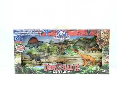 Six PVC solid simulation dinosaur combination - OBL741866