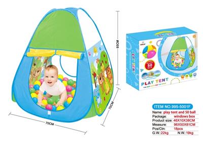 Cartoon joy zoo tents with 50 ocean ball - OBL741943