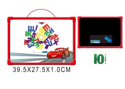 Cars whiteboard with 48 Russian letters (double) - OBL742412
