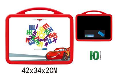 Cars whiteboard with 48 Russian letters (double) - OBL742424