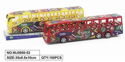 实色镀座惯性巴士车 - OBL742519