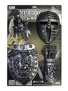 古银单剑盾+面具+护腕 - OBL743308