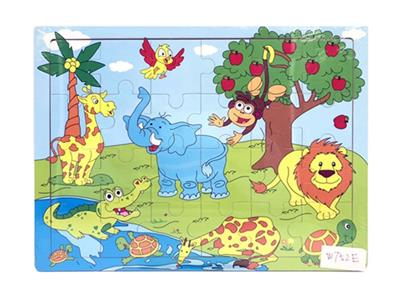 Board to 30 cm * 22 cm cartoon animals jigsaw puzzle - OBL743354