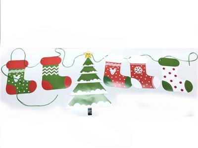 6 PCS pendant assembly 1 string of Christmas tree Christmas stockings - OBL743392