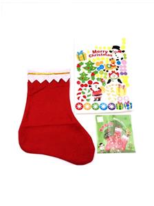 Christmas socks with cartoon stickers - OBL743398