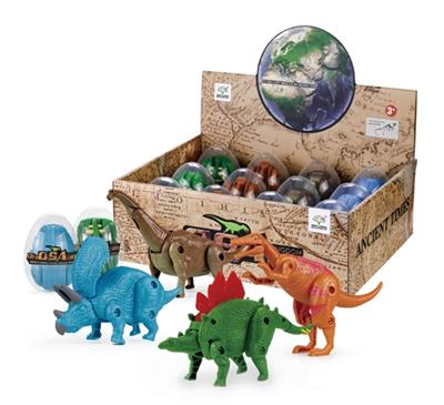 Deformation of dinosaur eggs suit (triceratops, brachiosaurus, raptors, stegosaurus) - OBL743613