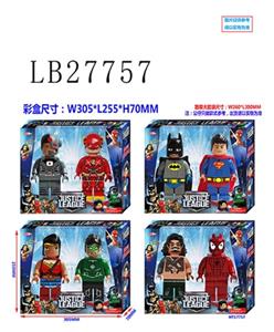 8.5 inch justice league building blocks two boxes, 4 mixed eyes lighting, have a voice - OBL743799
