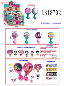 3.5寸搪胶款惊喜娃娃165MM惊喜梳子12只展示盒装 仿真植发头 - OBL743852