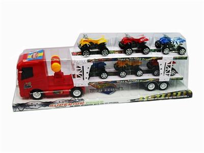 惯性拖头车拖6只沙滩摩托 - OBL744230