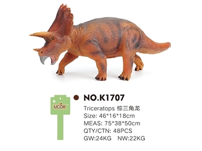With IC from evade glue cotton filling of brown triceratops - OBL744409