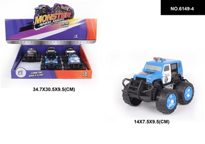 六款装警车惯性车 - OBL744504