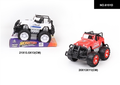 惯性 吉普警车  越野车1:28 - OBL744556