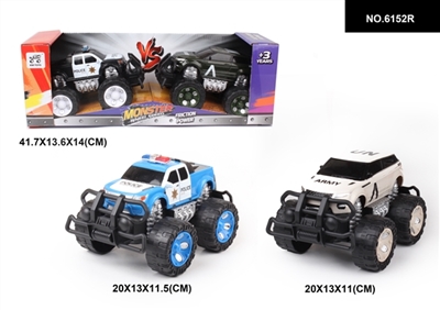 惯性 皮卡警车 路虎军车 越野车1:28 - OBL744593