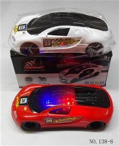 3 d light music bugatti electric car - OBL744771