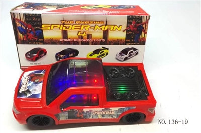 3 d light music spider-man ford pickup electric vehicles - OBL744784