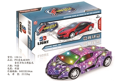 PVC壳电动灯光音乐万向兰博基尼 - OBL744822
