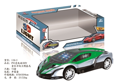 PVC壳电动3D灯音乐万向兰博基尼 - OBL744827