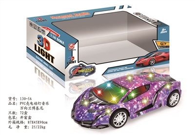 PVC壳电动灯光音乐万向兰博基尼 - OBL744828