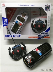 四通遥控3D灯光丰田警车 - OBL744920