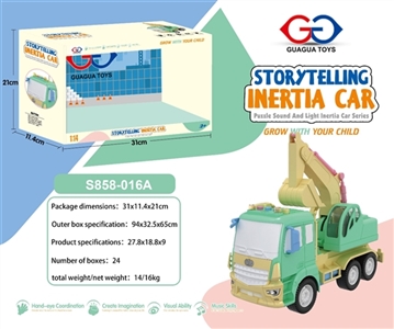 1:14惯性挖机4键带灯光音乐 - OBL744928