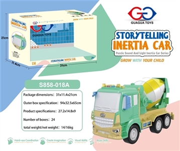 1:14惯性泥罐4键带灯光音乐 - OBL744930