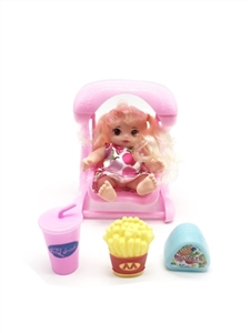 High grade 6 inches of evade glue of sprouting doll baby swing with Kentucky Fried chicken suit - OBL745414