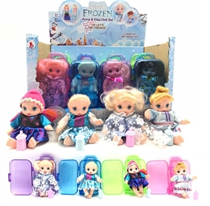6 inches of evade glue of high-grade transparent suitcase of doll four mixed with 16 PC bottle - OBL745426