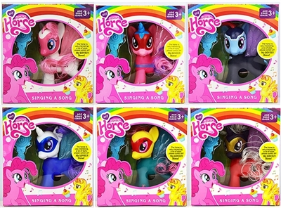 大彩马配梳 奶瓶 带灯光音乐 6色混装 - OBL745493