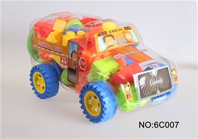 超级校巴7#动物积木多色混装称重484克（87PCS） - OBL745627