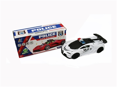 Electric lights 3 d bugatti a police car - OBL745738