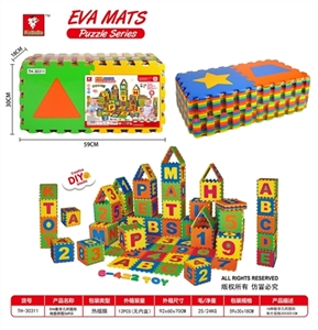 Mathematical geometry EVA mat puzzle 36 PCS - OBL745748
