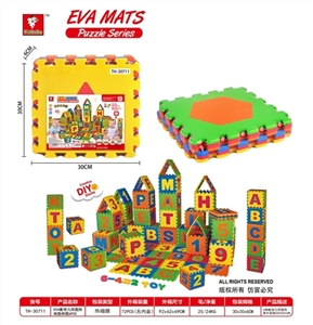 EVA数学几何图形地垫拼图6pcs - OBL745754