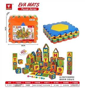 EVA数学几何图形地垫拼图9pcs - OBL745758