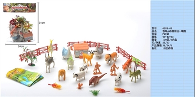 Farm animals combination map - OBL745848