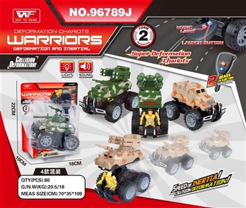 Ejection military vehicle collision deformation (with keys with light music) - OBL746256