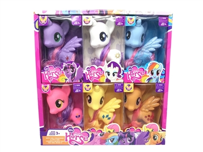 高档PVC盒 搪胶马宝丽6PCS 6色混装 - OBL746268